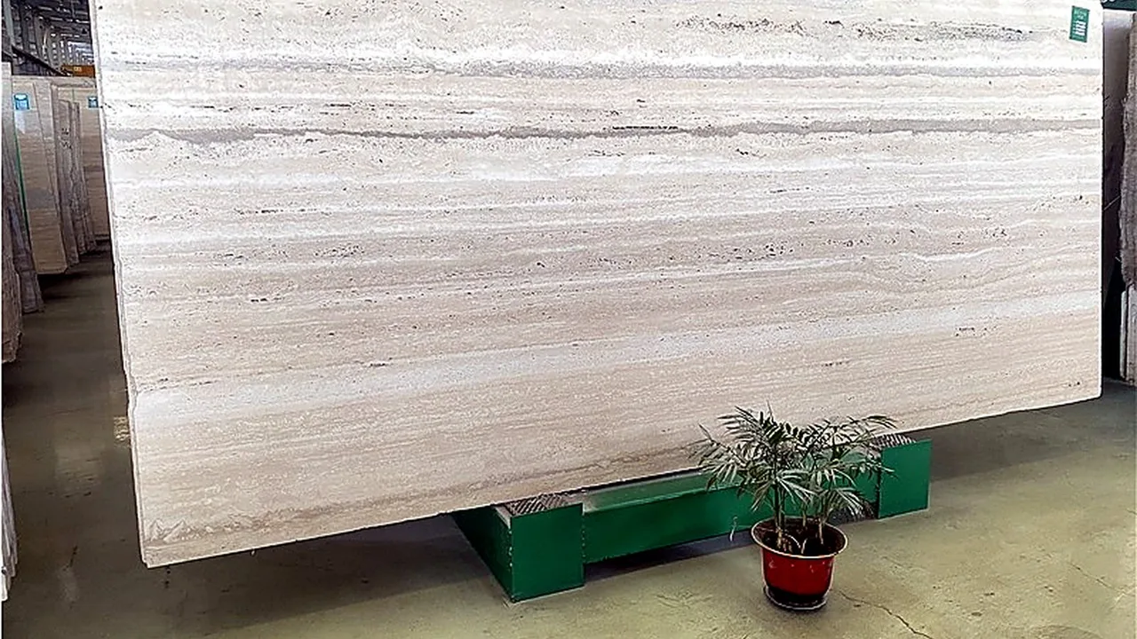 Italy Silver Travertine natural stone veneer swatch