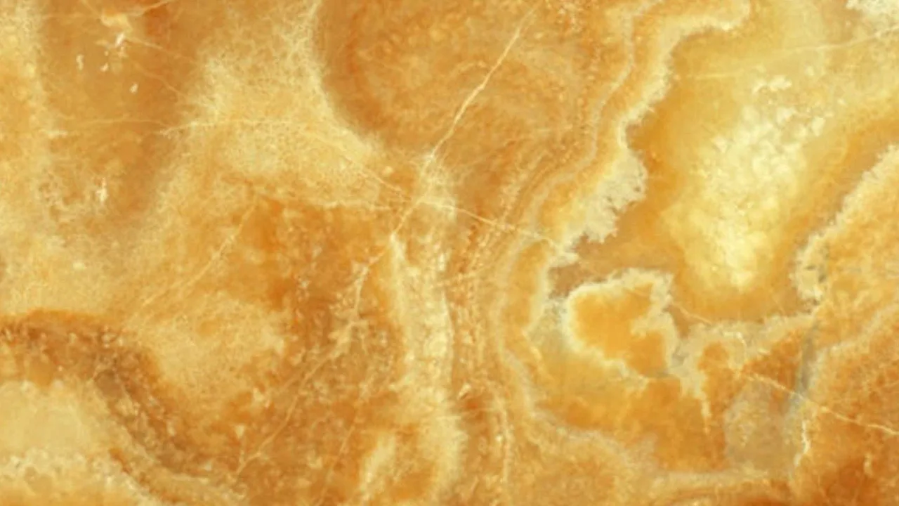 Yellow Onyx natural stone veneer swatch